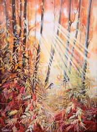 Zohaib Rind, 30 x 42 Inch, Acrylic on Canvas, Floral Painting, AC-ZR-363